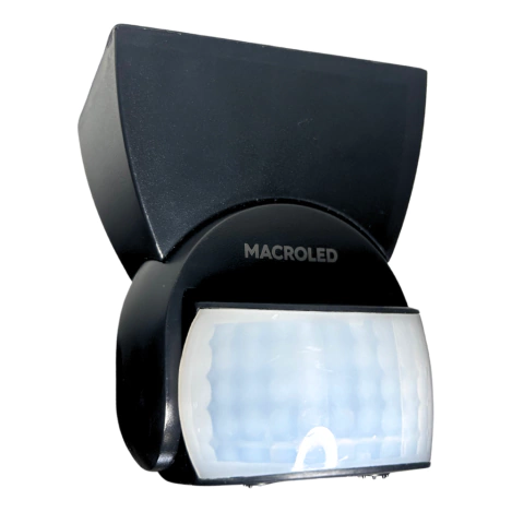 Sensor de Movimiento Regulable Pared Negro Macroled IP65 - comprar online