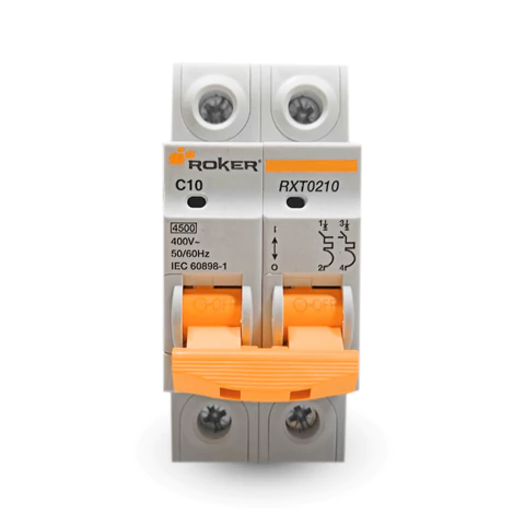 Interruptor Termomagnético Bipolar Roker – Curva C – 4,5kA - La Eléctrica - Materiales eléctricos e iluminación - Venta Online 