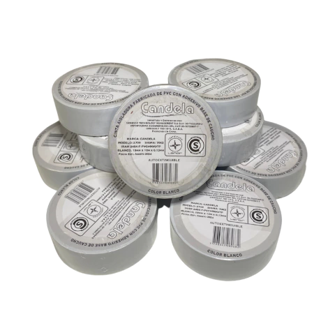 Cinta Aisladora 10 Metros Candela – Pack de 5 Unidades - tienda online