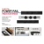 kIT Riel Electrico 220v 2 Tomas + Usb Movibles - 50cm Tbcin Color Negro