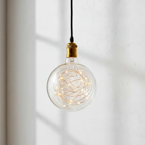 Lámpara Globo Led Fantasía Tbcin Luz Cálida