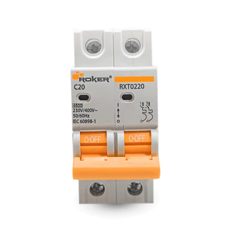 Interruptor Termomagnético Bipolar Roker – Curva C – 4,5kA - tienda online