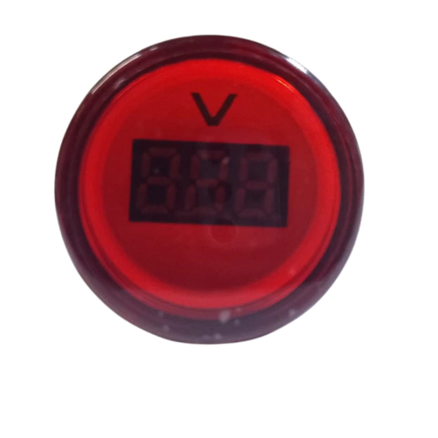 Voltímetro para corriente alterna ojo de buey 50 a 500 VCA - La Eléctrica - Materiales eléctricos e iluminación - Venta Online 