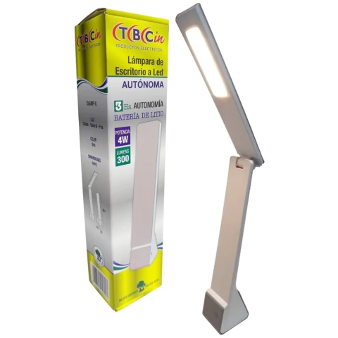 Lampara De Escritorio Led 4w Autónoma Recargable USB TBCin - comprar online