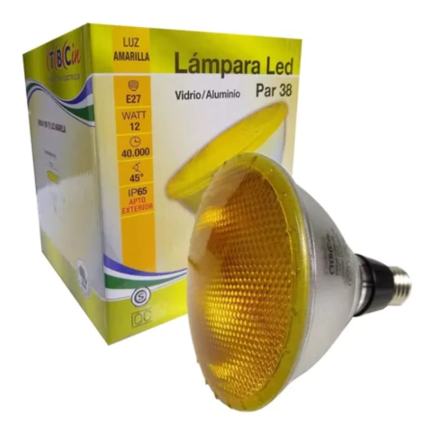 Lámpara Led Par 38 Rojo Verde Azul Amarillo