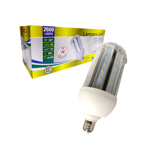 Lámpara Led Corn 25w E27 360 Grados - comprar online