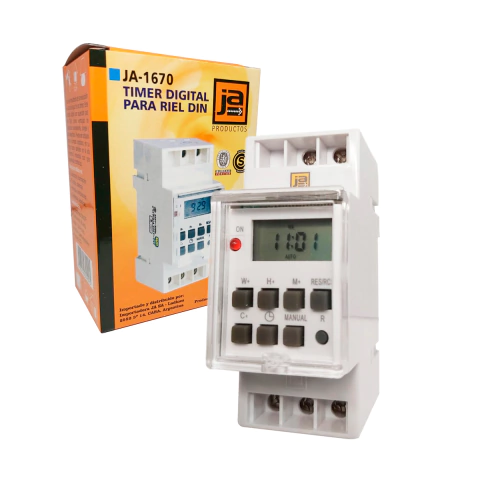 Temporizador Programable Timer Digital Para Riel Din Ja-1670