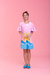 Vestido Malu Sol Rosa Colorido - Kidly - Moda Infantil para meninas