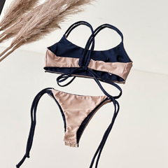 Pili Reversible Azul Shark y Champagne - online store