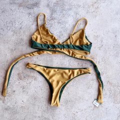 Carme Reversible Verde Inglés y Lima on internet