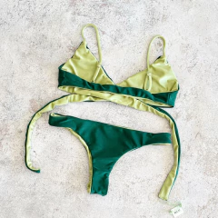 Carme Reversible Verde Galápagos y Melón TALLE 3 - FALLADA SIN CAMBIO NI DEVOLUCIÓN (F110) - Maluca Store