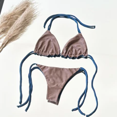 Caipi Reversible Azul Tamisa y Visón - Maluca Store