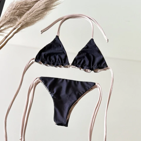 Caipi Reversible Negro y Champagne - comprar online