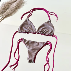 Caipi Reversible Visón y Guinda - comprar online