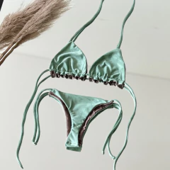 Caipi Reversible Verde Alecrim y Visón on internet