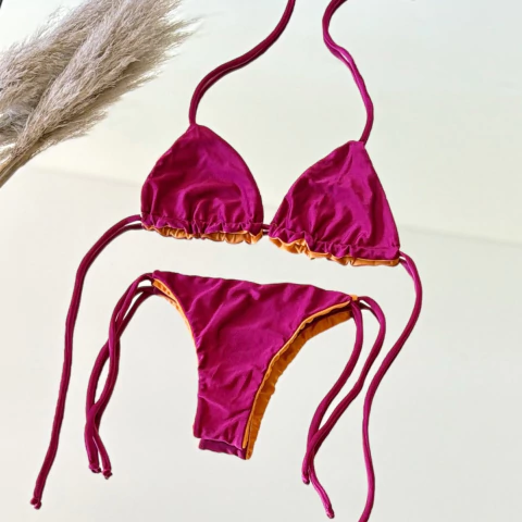 Caipi Reversible Guinda y Mango - comprar online