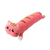 Almofada - Gato Deitado - Rosa - Formato Cilíndrico - 77 cm na internet