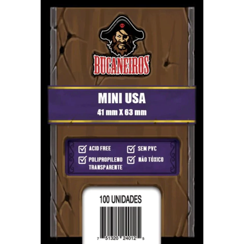 Sleeve 41 x 63mm – Mini Usa – Bucaneiros