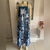 Vestido coqueiro azul Quer Eu Pra Tu (M) - comprar online