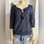 Blusa azul manga Aeropostale (M) - comprar online