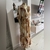 Vestido longo bege manga Quer Eu Pra Tu (M) - Brechó Quer Eu Pra Tu