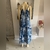 Vestido coqueiro azul Quer Eu Pra Tu (M) - loja online