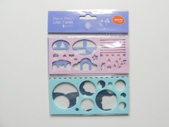Kit de Réguas Stencil - Lilac Fields By Sof