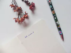 Caneta - Flores - 3 Cores - loja online