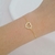 Pulseira coração vazado zircônia