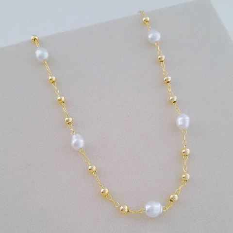 Choker bolinha com pérola barroca - comprar online