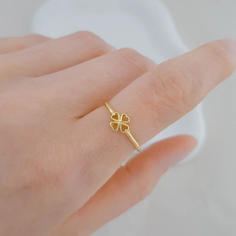 Anel regulável trevo da sorte - comprar online