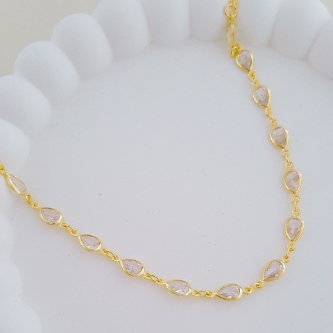 Choker gota zircônia - comprar online