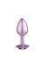 Plug Anal Lite Plug M com Pedra Sexy Vermelho ou Rosa Fantasy
