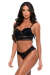 Conjunto Lingerie De Renda Feminino Calcinha E Sutiã Com Bojo Stella Rendado na internet