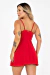 Camisola Com Bojo Sensual Microfibra Com Renda Bicolor Luxo Felícia na internet