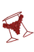 Cinta Liga Sensual Vermelha Branca Preta Ajustável Lingerie Sexy