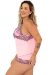 Pijama Baby Doll Feminino Sexy Short Doll Renda Bicolor Com Laço de Cetim Luxo Izabella - comprar online