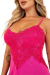 Camisola Sensual Com Detalhes Em Renda Bicolor Brilhante Alça Regulável Microfibra Luxo Shine - comprar online