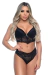 Conjunto Lingerie Sexy Com Bojo Sutiã e Calcinha Renda Feminino Mia - comprar online