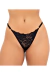 Calcinha Fio Dental Sexy Tanga de Renda Com Bijuteria e Regulagem nas Laterais Dominique - loja online
