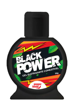 Black Power Gel Eletrizante Comestível Menta Extra Forte 15gr Pepper Blend
