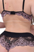 Conjunto Com Bojo Rendado E Calcinha Caleçon Fio Bicolor Kate na internet