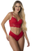 Conjunto De Lingerie Com Bojo Luciane Rendado Com Detalhes Em Microfibra E Calcinha Fio Dental - loja online