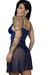 Camisola Tule Transparente Sexy Rendada Alça Regulável - comprar online