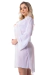 Robe Listrado Canelado Transparente Com Detalhes Em Renda Franciele - comprar online