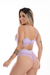 Conjunto De Lingerie Com Bojo Luciane Rendado Com Detalhes Em Microfibra E Calcinha Fio Dental - Lipiller Moda Íntima
