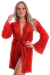 Robe Listrado Canelado Transparente Com Detalhes Em Renda Franciele na internet