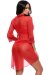 Robe Tule Transparente Com Detalhes Em Renda e Laço de Cetim Layza na internet
