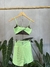 Trio Fitness Menta - top torcido + short duplo + Regatão com bolso - loja online