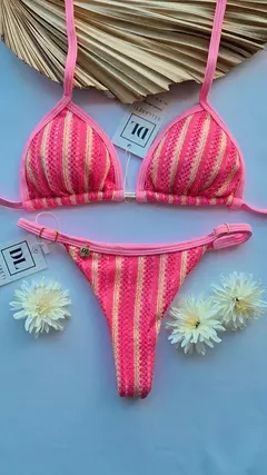 Marquinha Listra tropical Rosa - comprar online